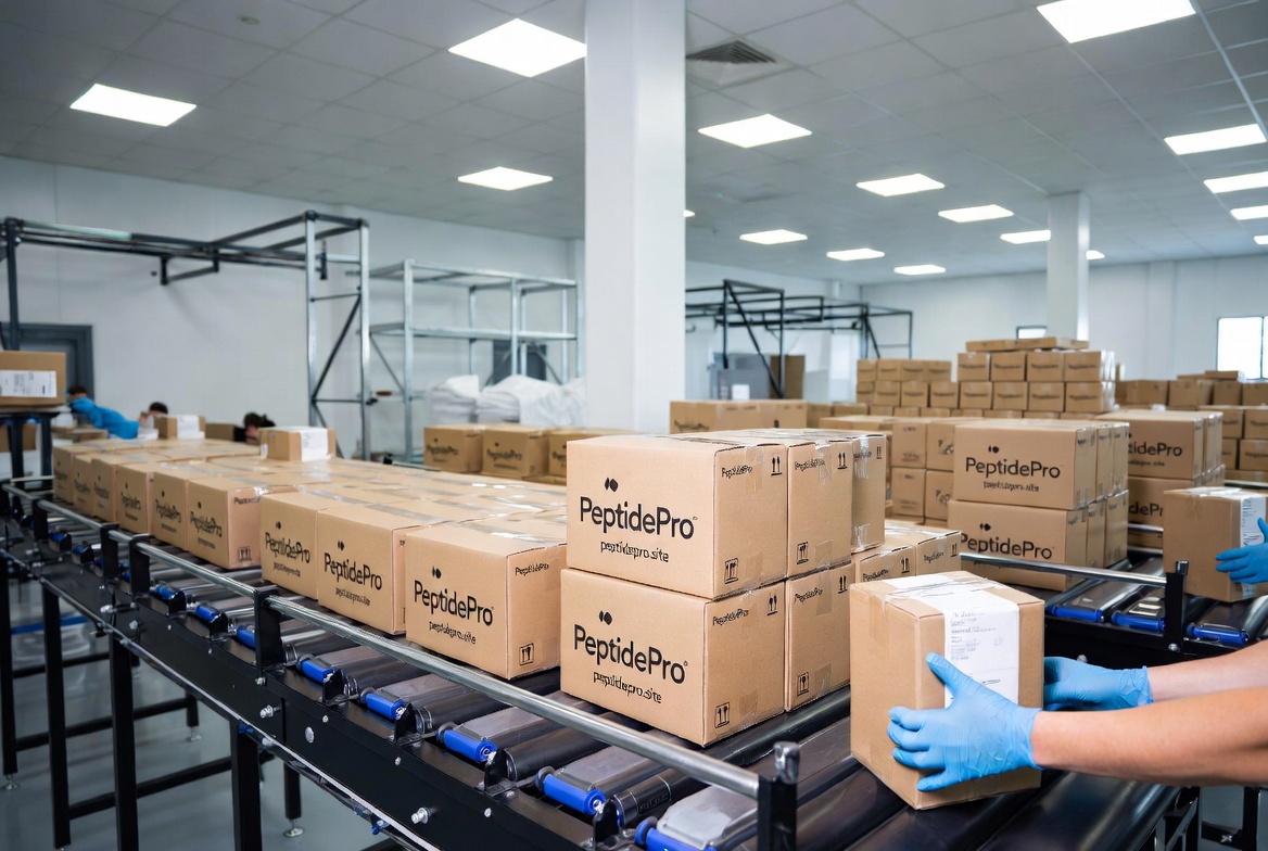 PeptidePro fulfillment center with temperature-controlled shipping